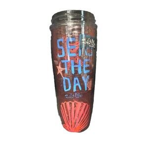 Tervis X Salt Life 24oz Skinny Insulated Tumbler Pink Seashell Florida Ltd Edit